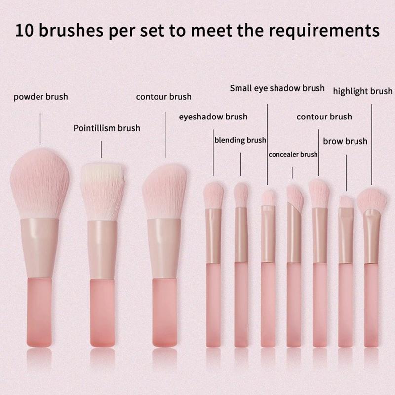 10Pcs Synthetic Makeup Brushes - Beauty Makeup Events review and price