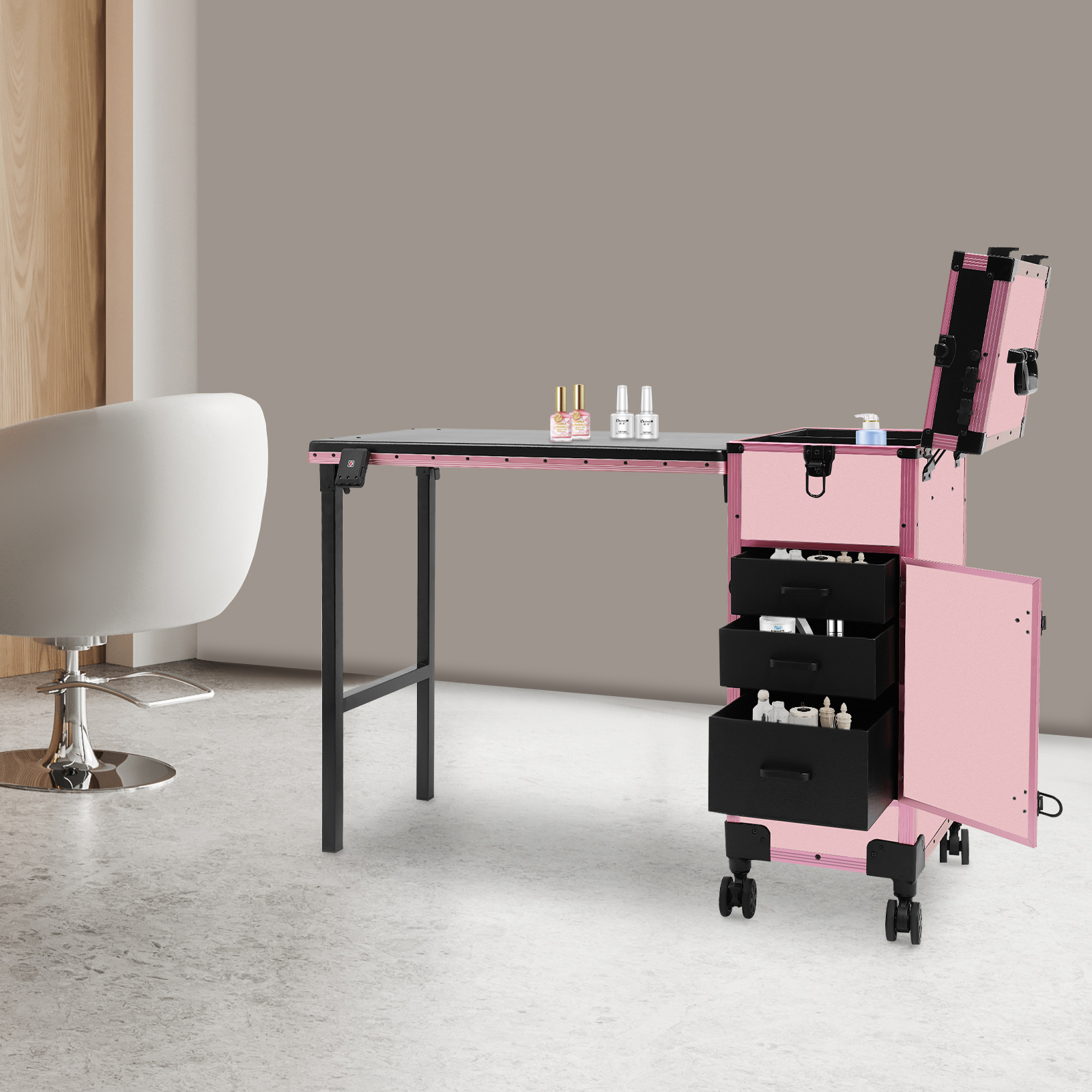 3-Tier Foldable Makeup Trolley - Makeup And Beauty review and price
