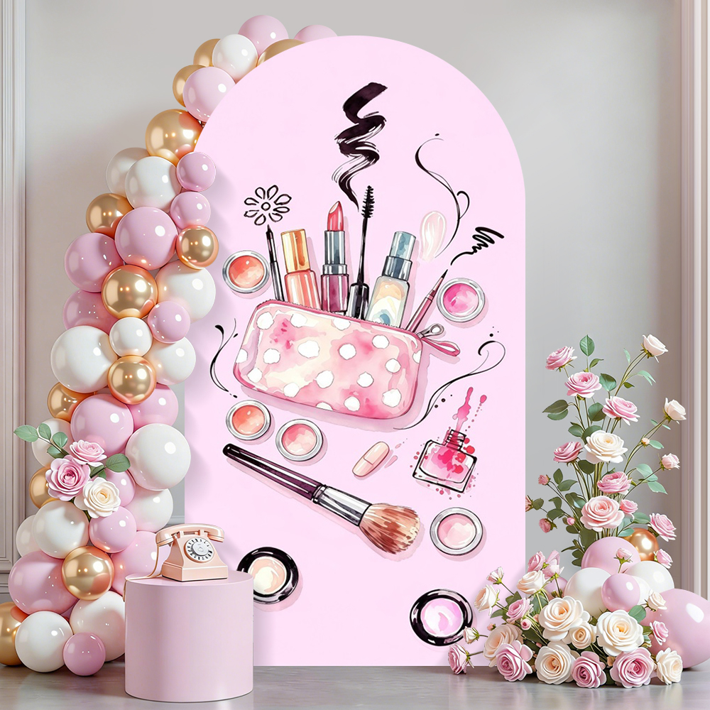 Pink Beauty Makeup Arch Backdr - Beauty Makeup Girl Photo review and price