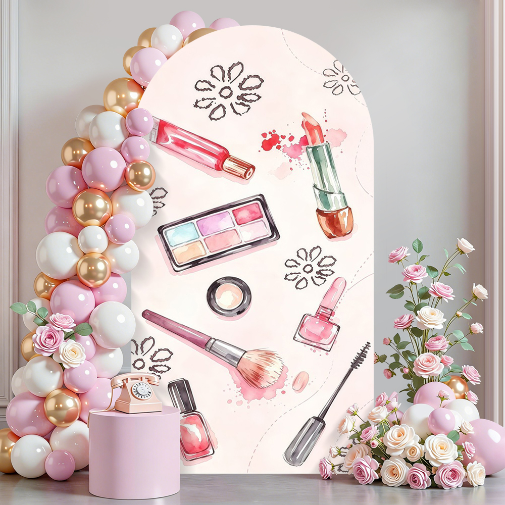 Pink Beauty Makeup Arch Backdr - Beauty Makeup Girl Photo review and price