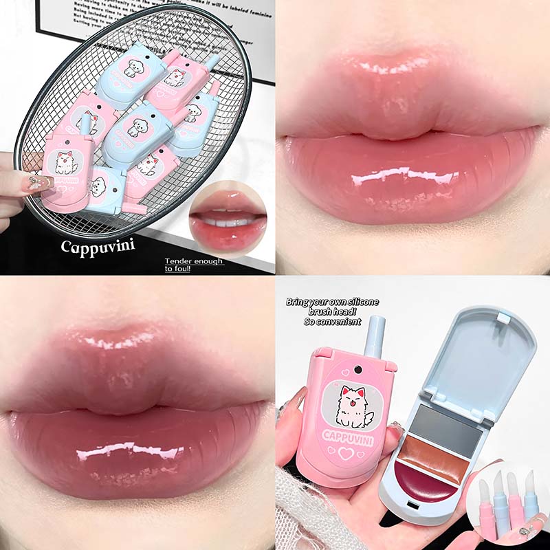 Dual-Color Moisturizing Solid  - Lip Gloss Plumping review and price