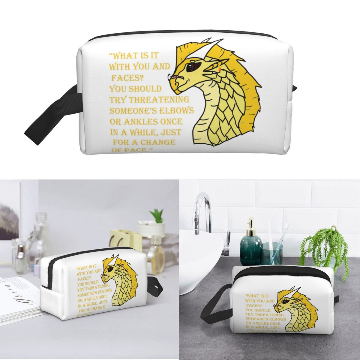 Qibli Quote Makeup Bag Cosmeti - Beauty And Makeup Quotes review and price