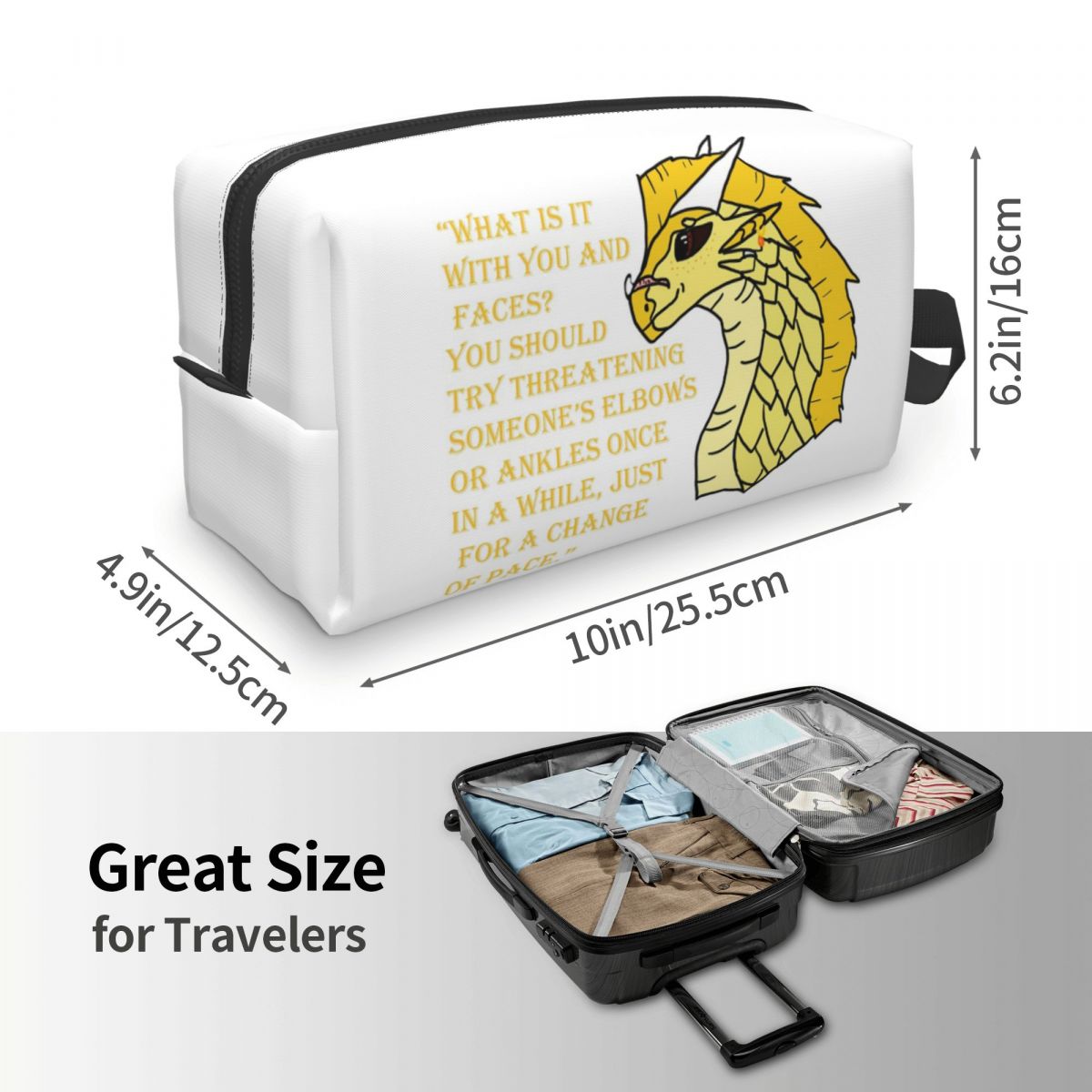 Qibli Quote Makeup Bag Cosmeti - Beauty And Makeup Quotes review and price