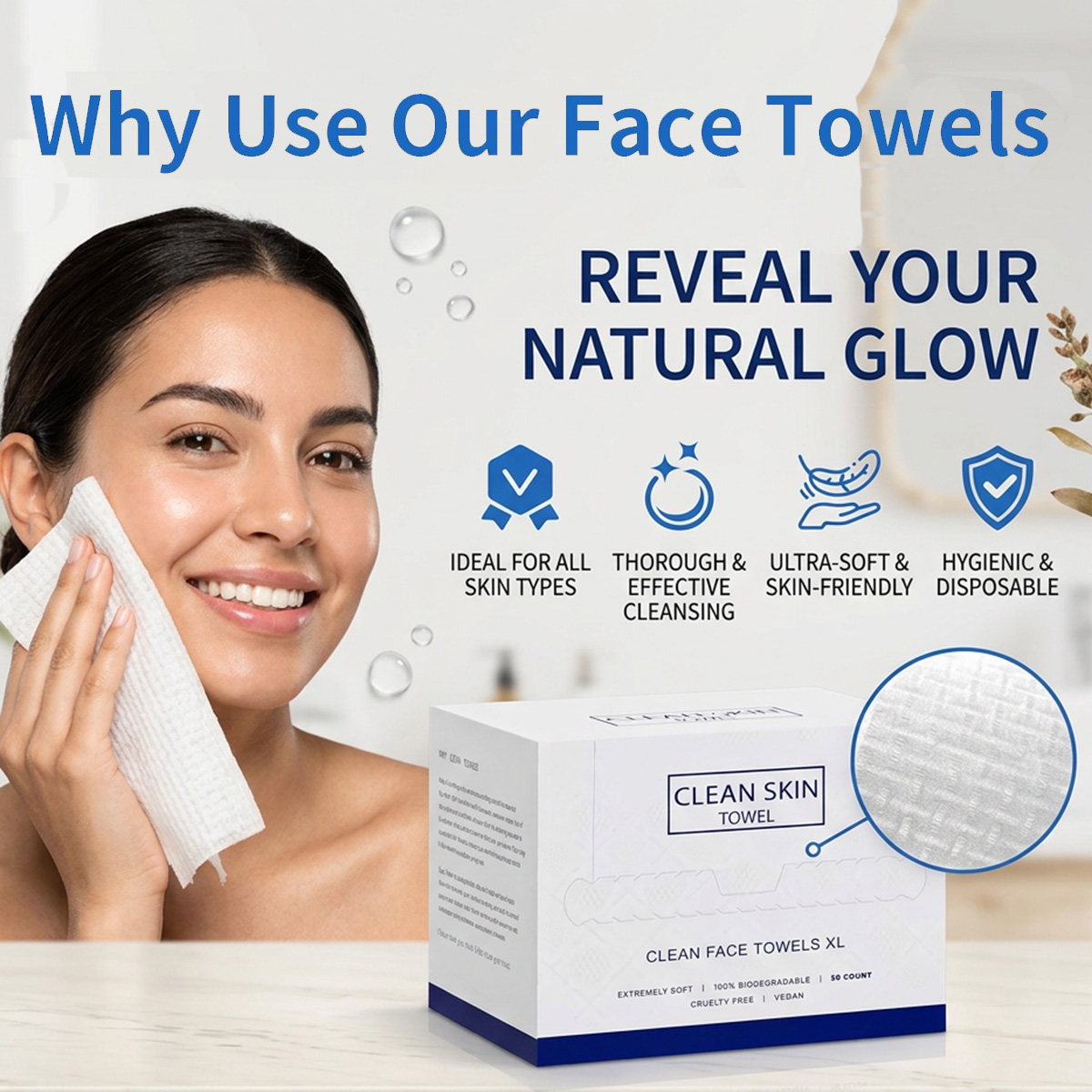 50Pcs/Box Disposable Face Towe - Beauty Makeup Remover review and price
