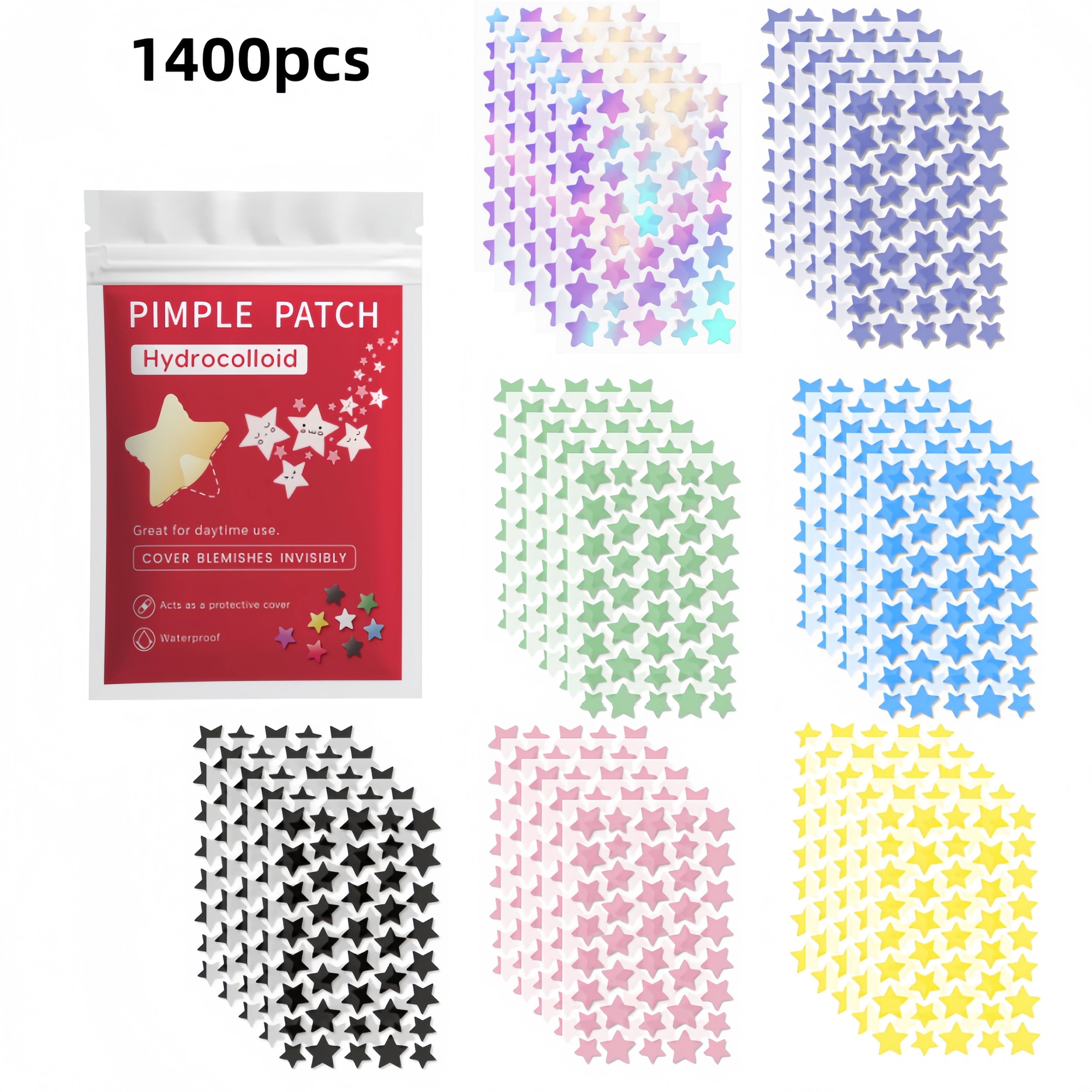 840/1120/1400Pcs Pastel Star B - Makeup And Beauty review and price