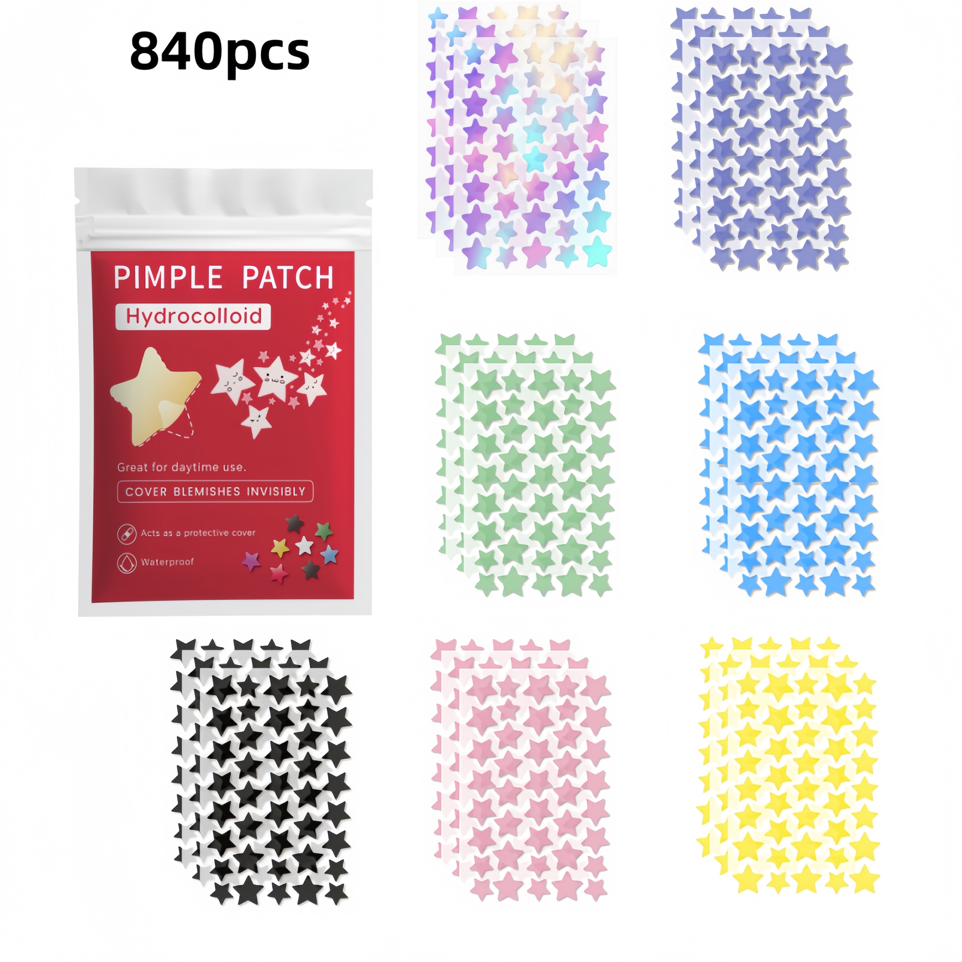 840/1120/1400Pcs Pastel Star B - Makeup And Beauty review and price
