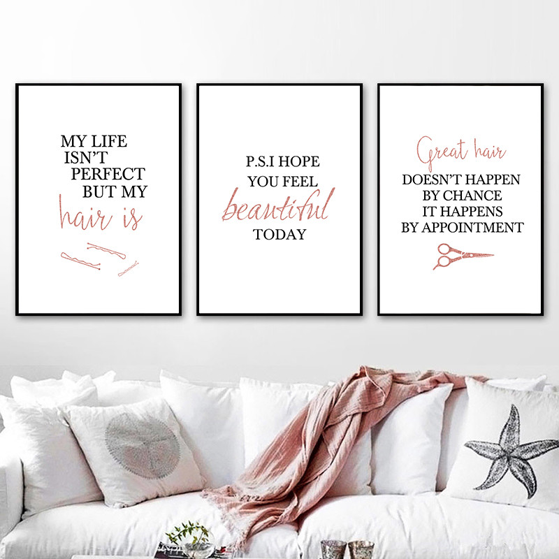 barbershop quote art posters h - Beauty And Makeup Quotes review and price