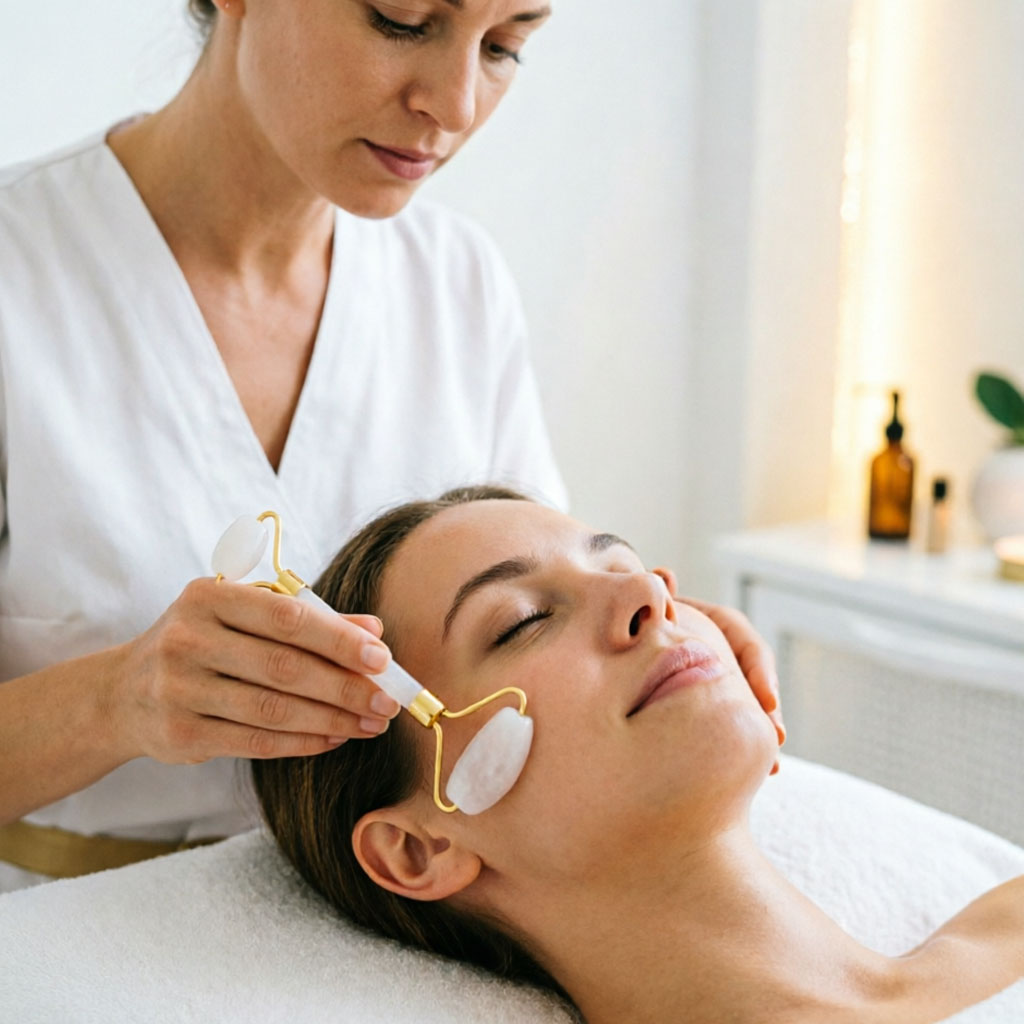 White Gua Sha Natural Jade Whi - Face Massager review and price