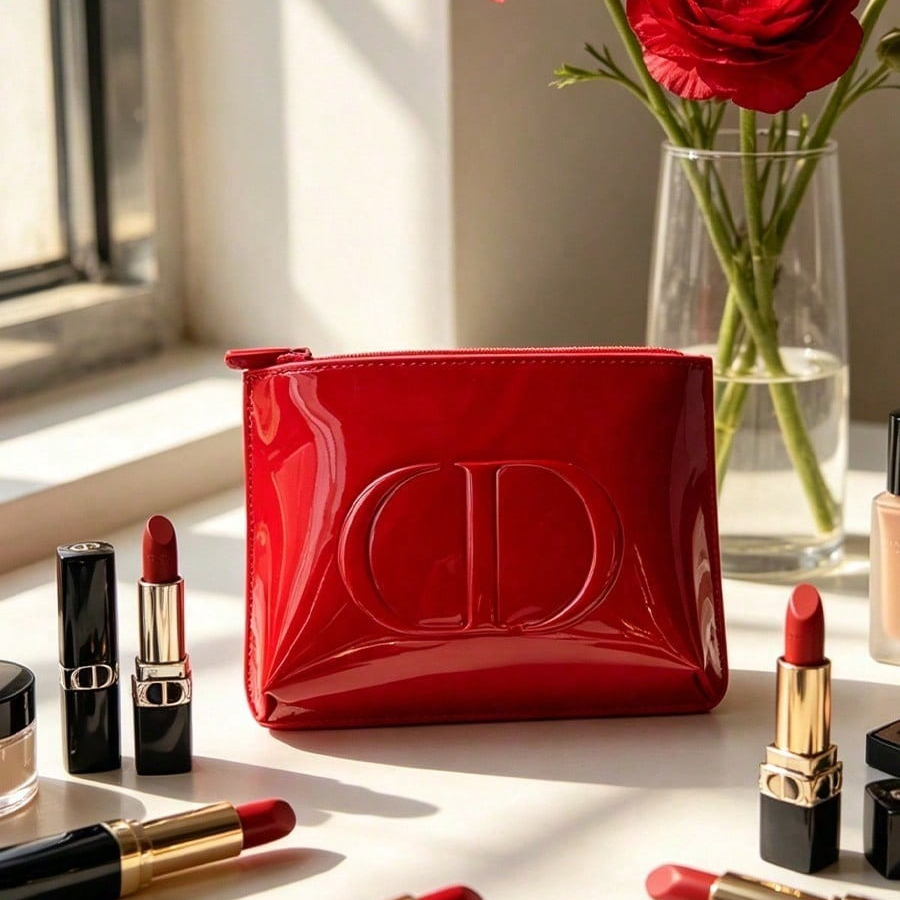 Dior’s bag Premium Fabric Red  - Beauty Makeup Blender review and price
