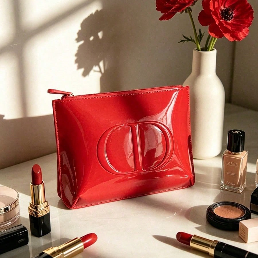 Dior’s bag Premium Fabric Red  - Beauty Makeup Blender review and price