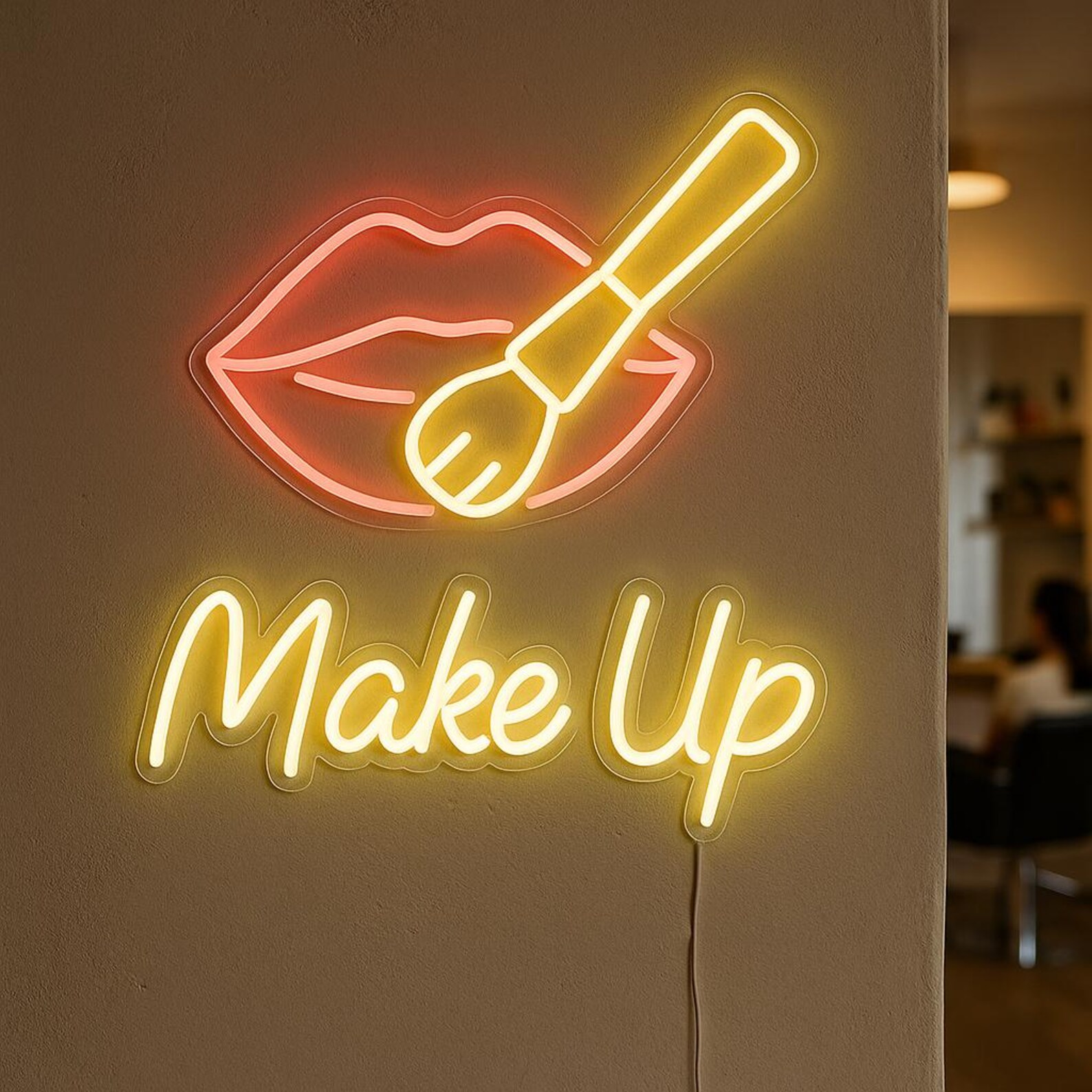 Make Up Neon Sign, Beauty Salo - Beauty Makeup Salon review and price