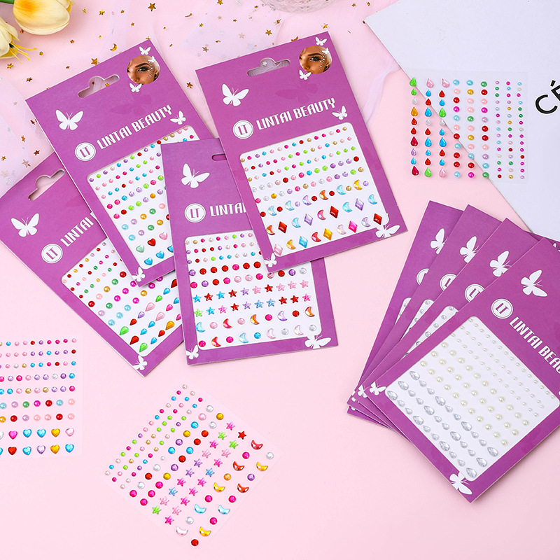Hot Selling Face Gems Stickers - Makeup And Beauty review and price