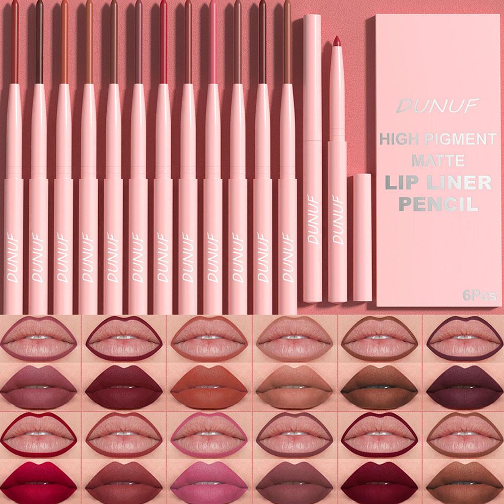 6 Color Lip Liner Pen Set ,Wat - Beauty Linasi Makeup review and price