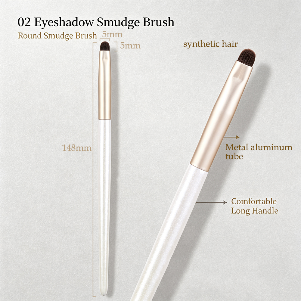 02 Eyeshadow Smudge Brush Eye  - Beauty Linasi Makeup review and price