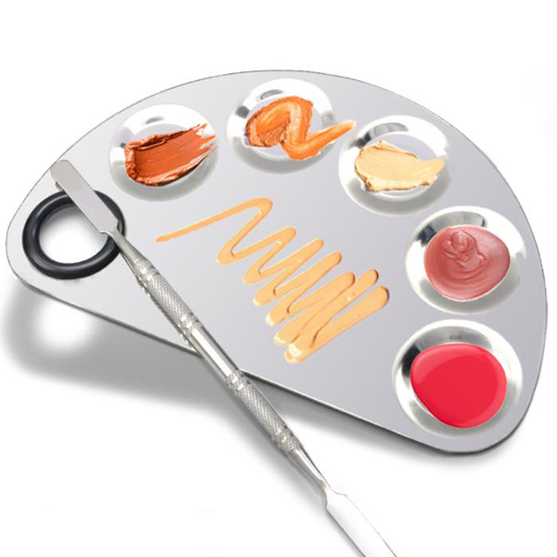 ●Stainless Steel Makeup Mixer  - Beauty Makeup Eyeshadow Palette review and price