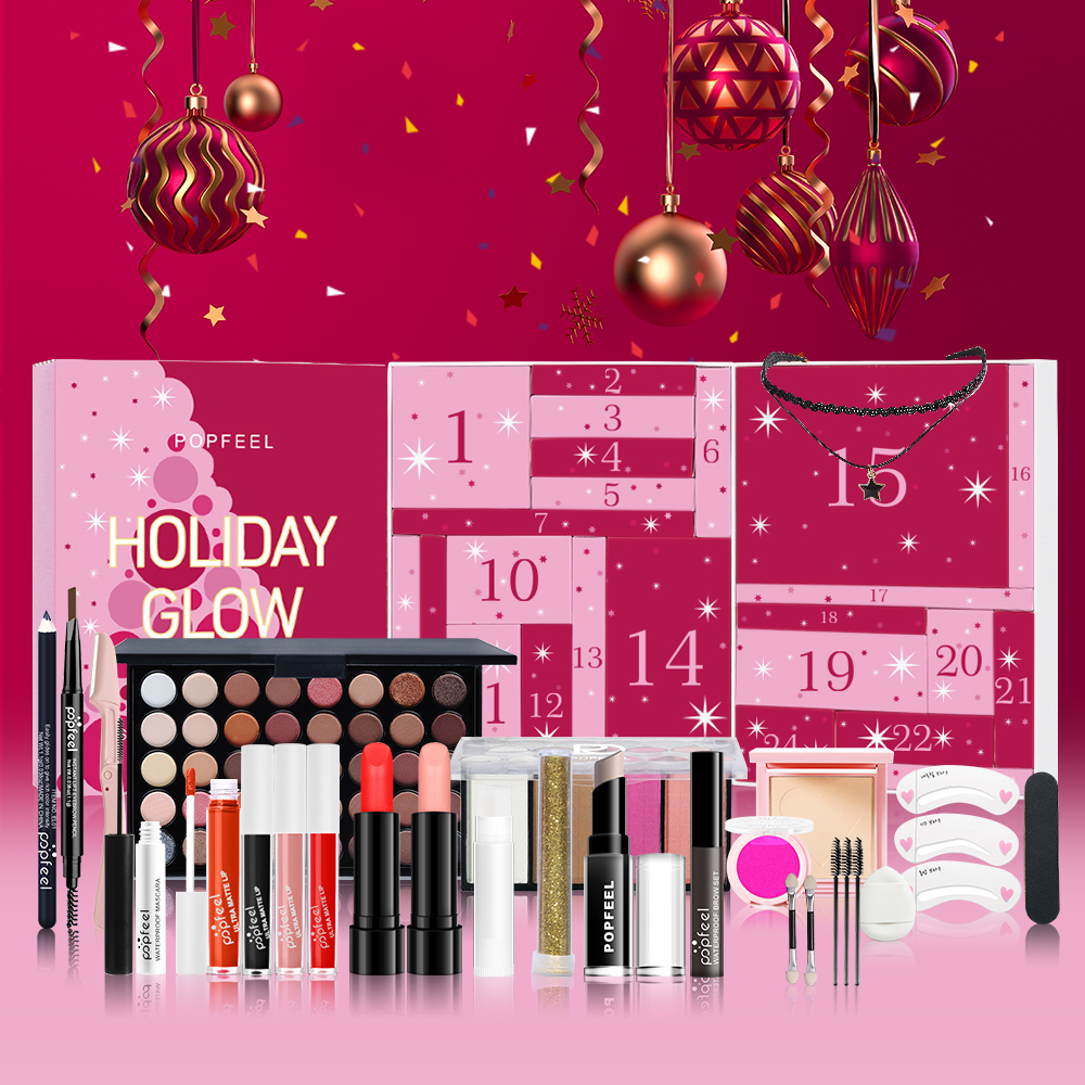 POPFEEL 24 Day Holiday Glow Ad - Beauty Makeup Advent Calendar review and price